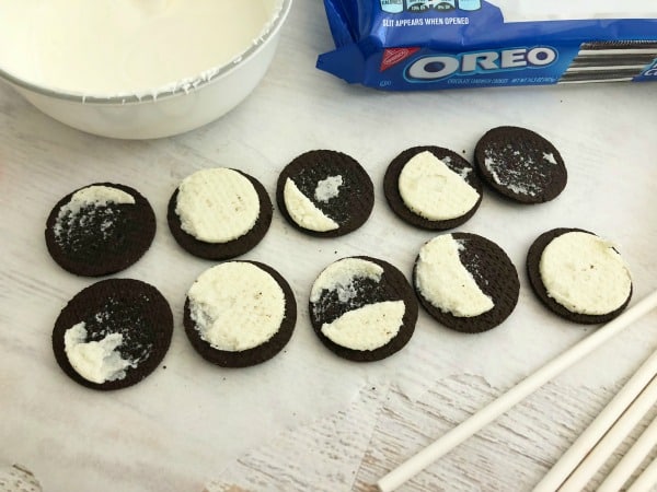 baseball oreo pops steps 1-4