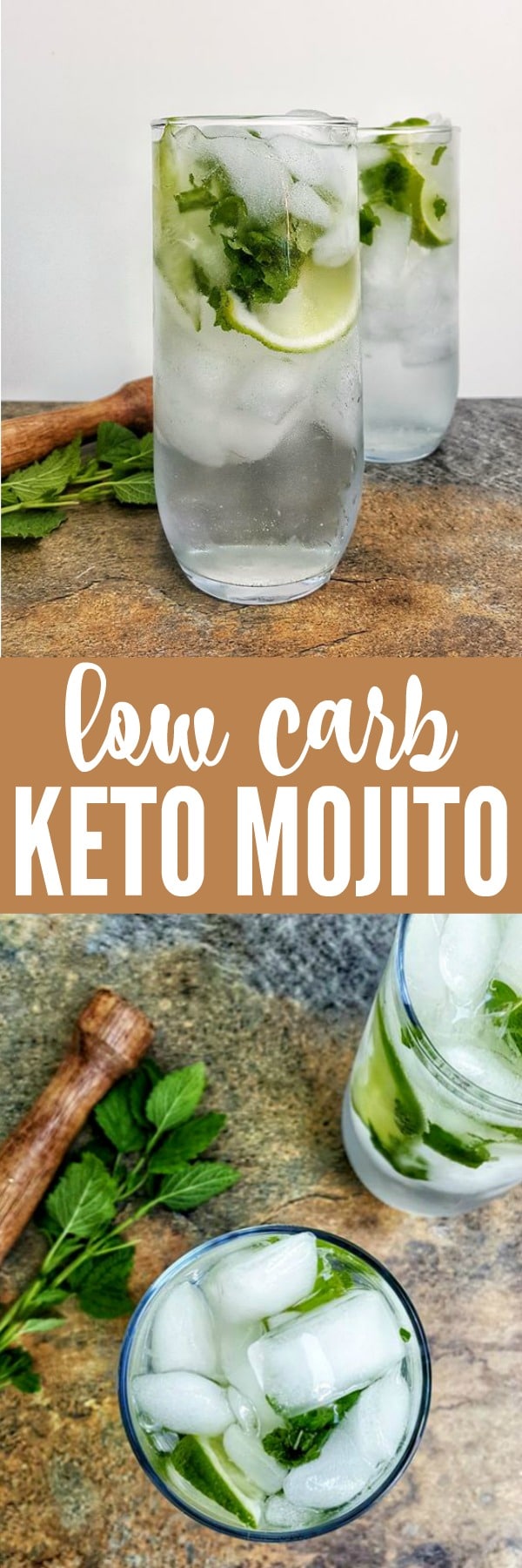 This low carb mojito is a keto friendly drink that's big on flavor and low in carbs. It's the perfect drink for summer or for socializing!