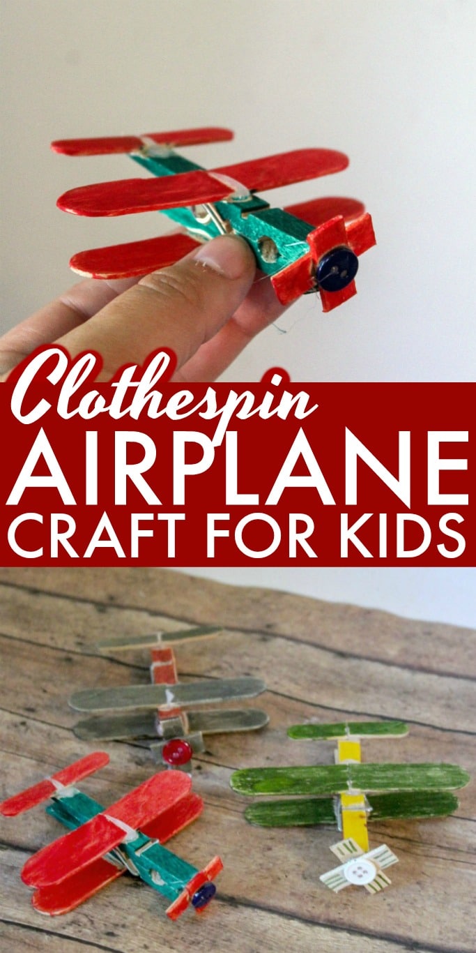 Fun and Creative Clothespin Airplane Craft for Kids