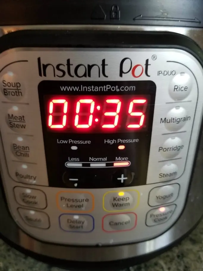 Instant Pot on High Pressure