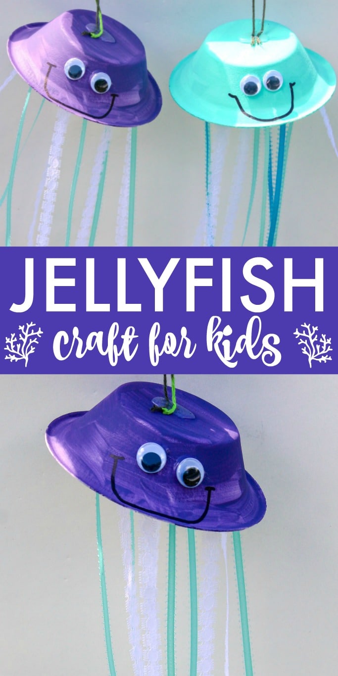 hanging jellyfish craft for kids fun ocean studies activity