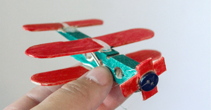Airplane Clothespin Kids Craft - DIY Inspired