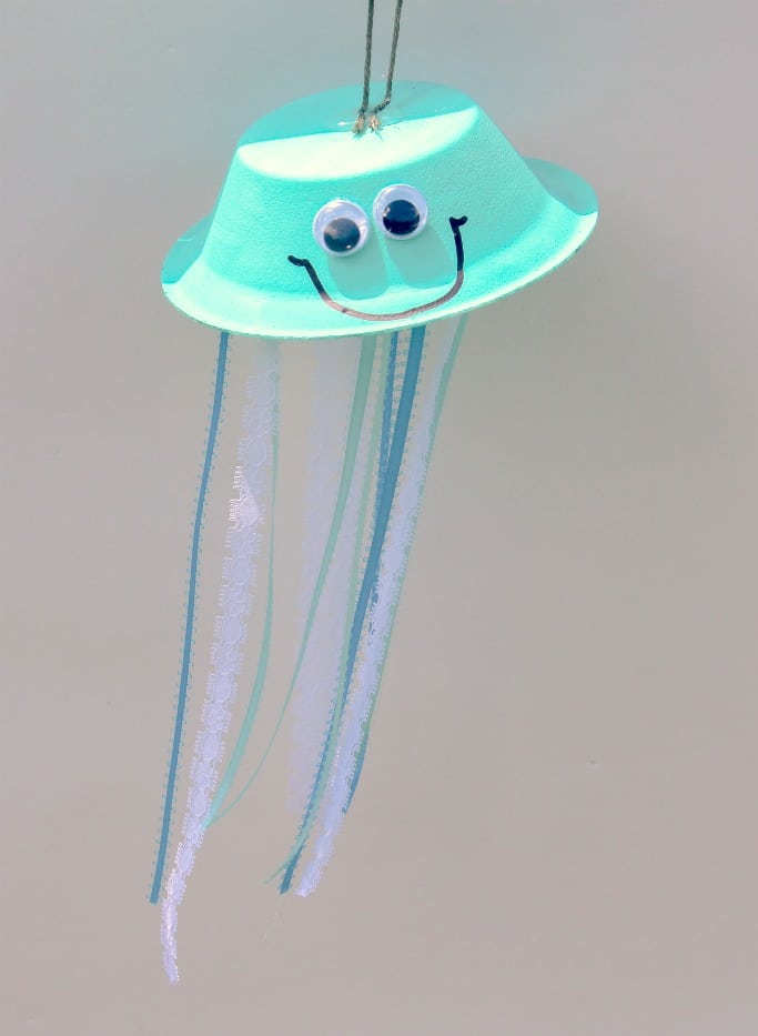 Cute Hanging Jellyfish Craft for Kids