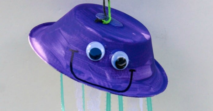 Hanging Jellyfish Craft for Kids - Fun Ocean Studies Activity