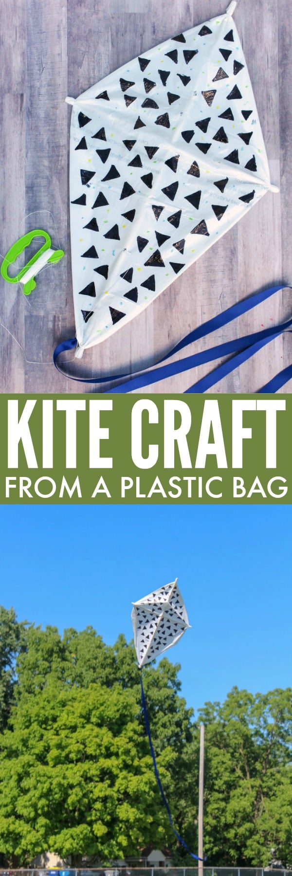 Fun Craft and Activity for Summer: Kite Craft from a Trash Bag!