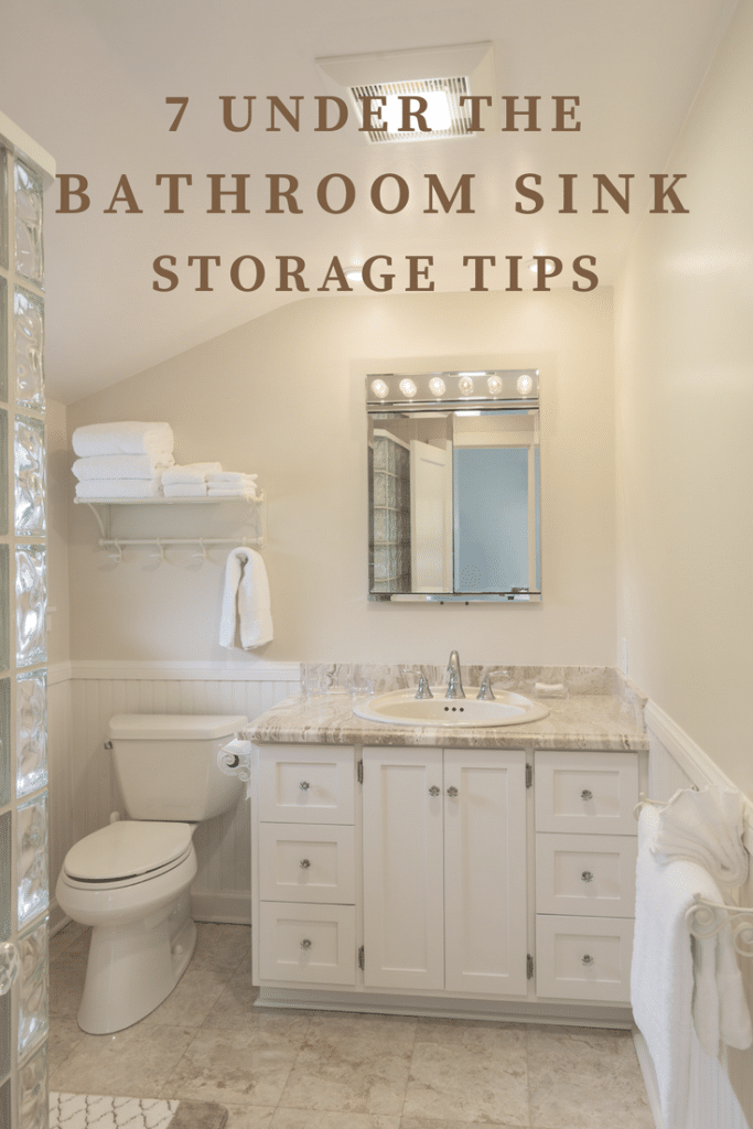 Make the most of the space in your small bathroom with these 7 practical under bathroom sink storage ideas and organization tips!