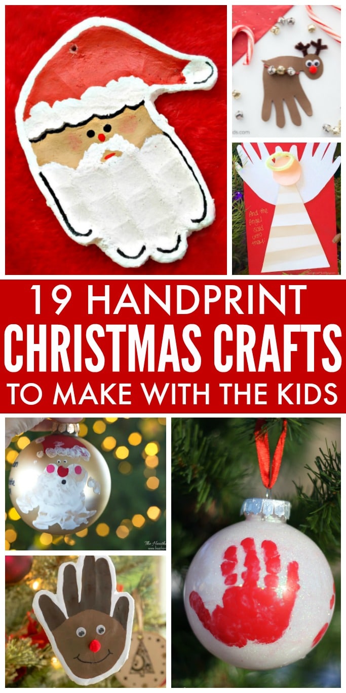 19 Handprint Christmas Crafts to Make with the Kids
