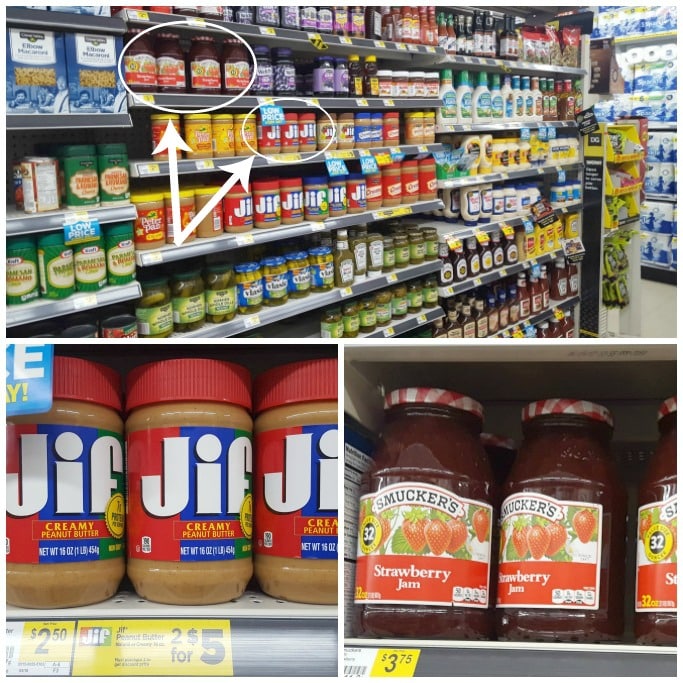 Jif Creamy Peanut Butter and Smucker's Strawberry Jam at Dollar General