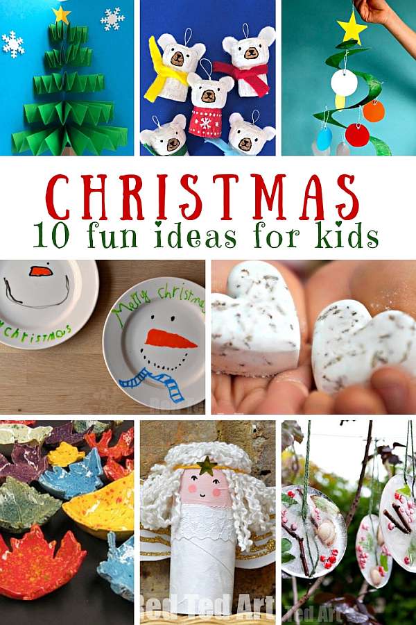 18 - Fun Kids’ Ideas for Christmas - easy crafts kids can make to decorate, give as gifts, and more!