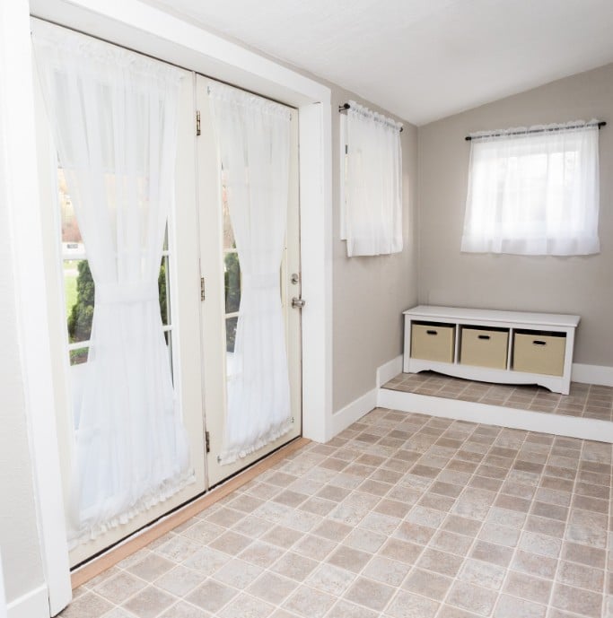 cubby storage for the mudroom