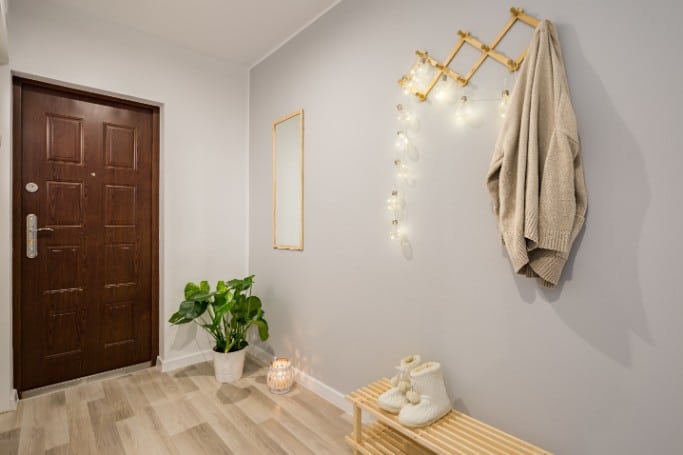 Coat Hooks in the Mudroom