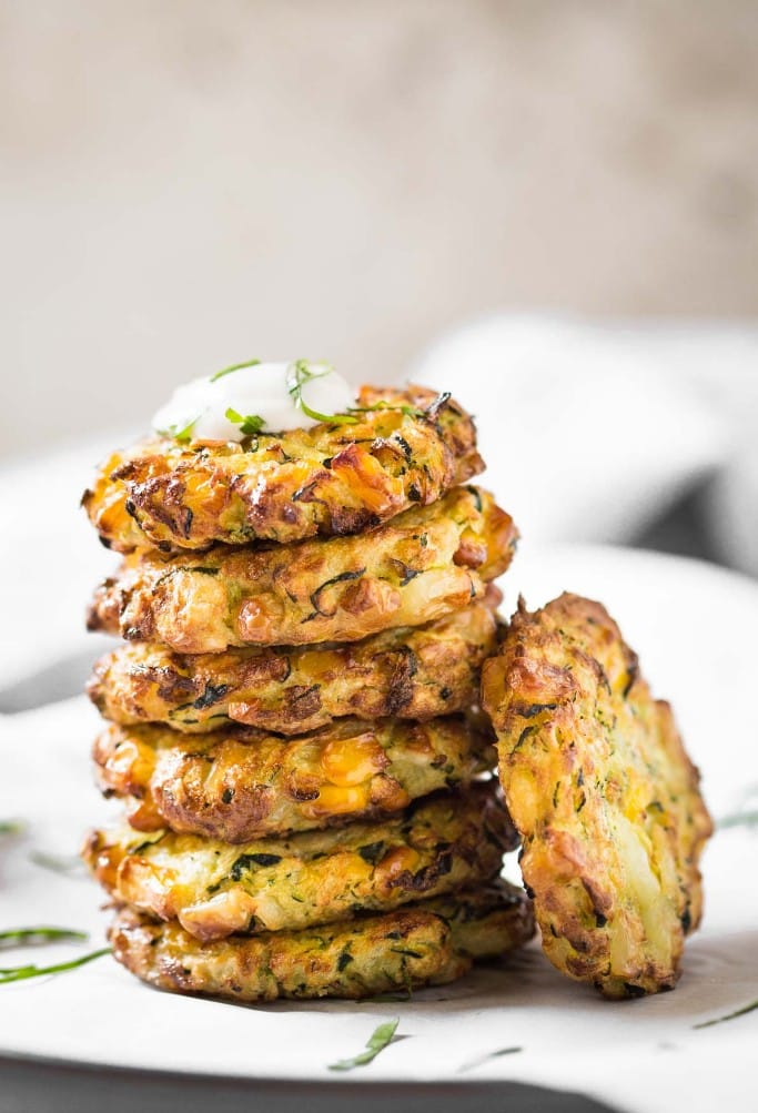 zucchini corn fritters