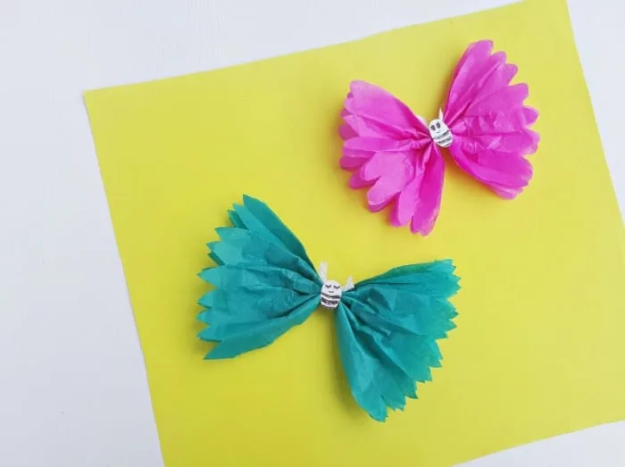 🦋 Tissue Paper Butterfly Crafts for Preschool