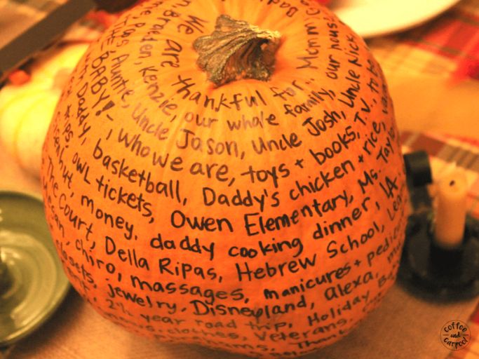 gratitude pumpkin