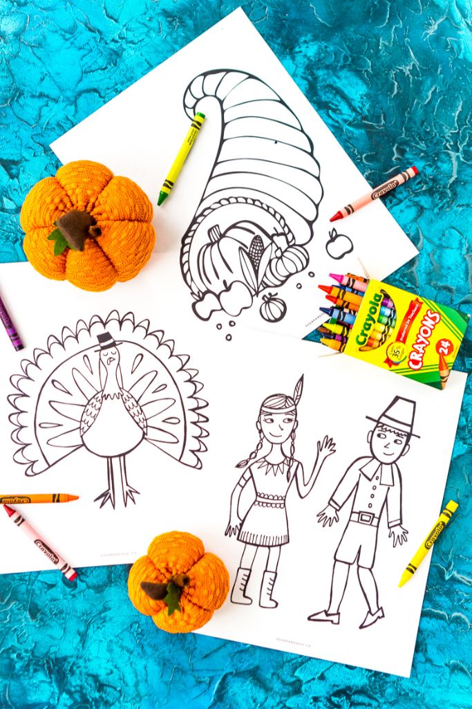 thanksgiving coloring pages