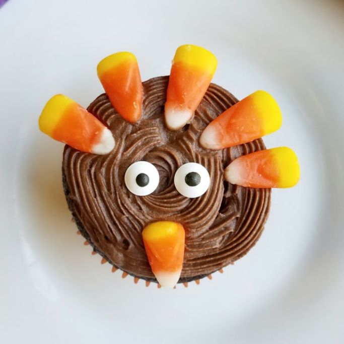 tom the turkey cupcake