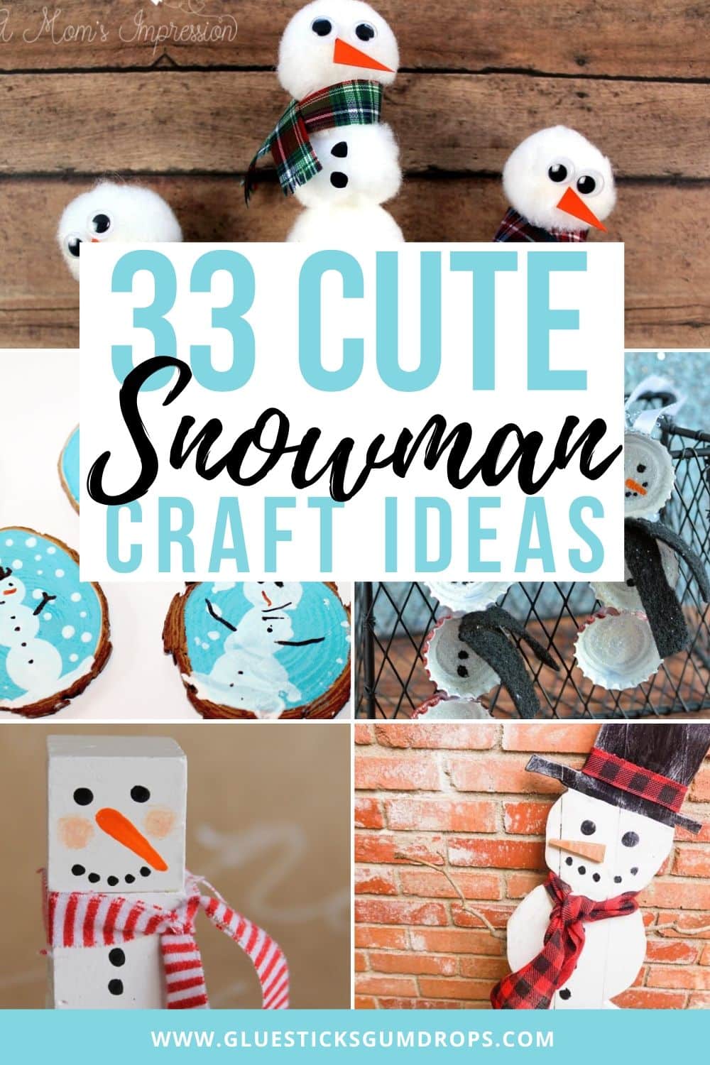 15 Cute Snowman Crafts - Sparkling Boy Ideas