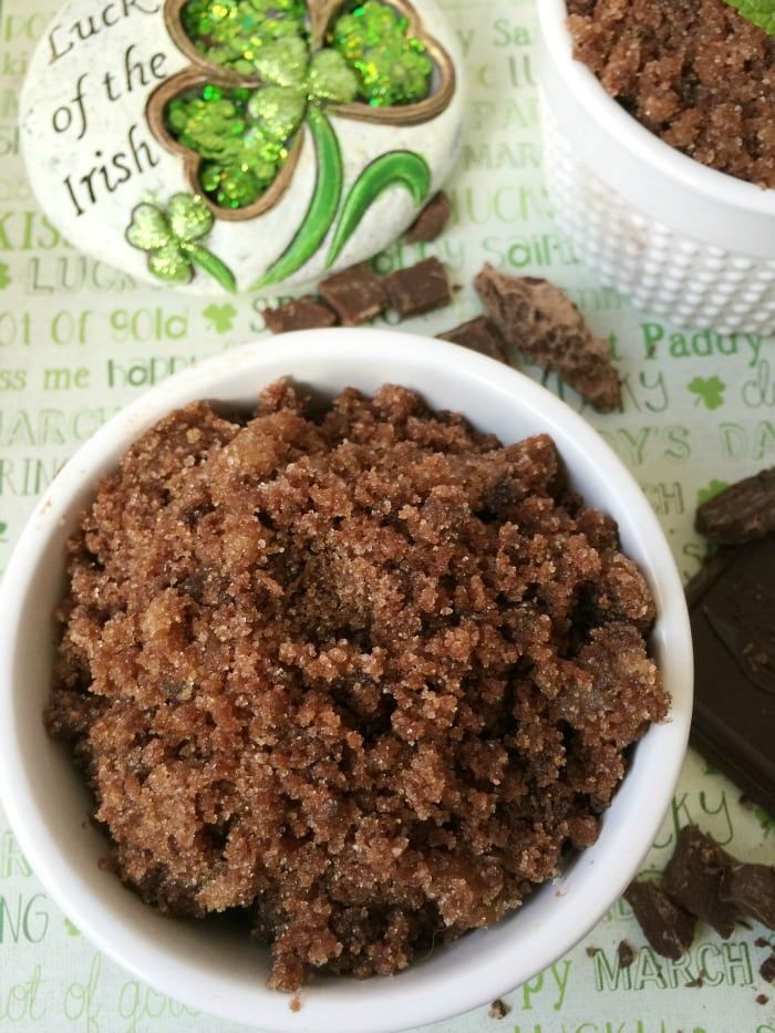 chocolate mint sugar scrub