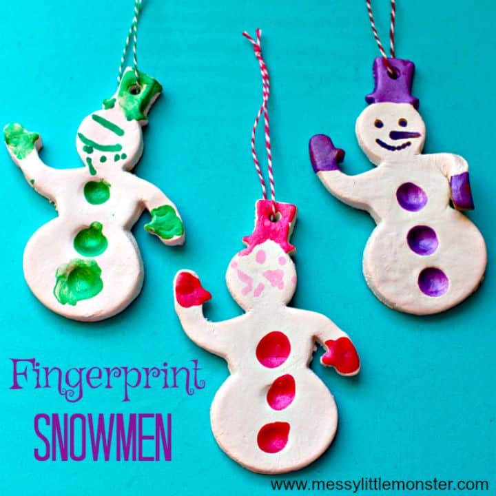 fingerprint snowmen