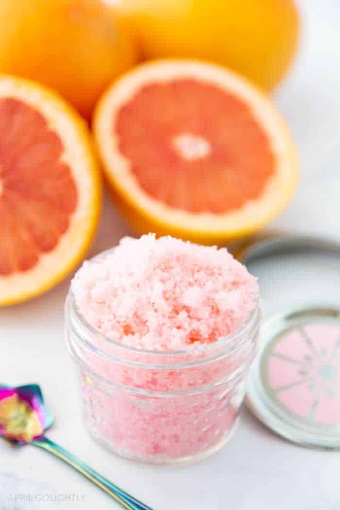 grapefruit sugar scrub