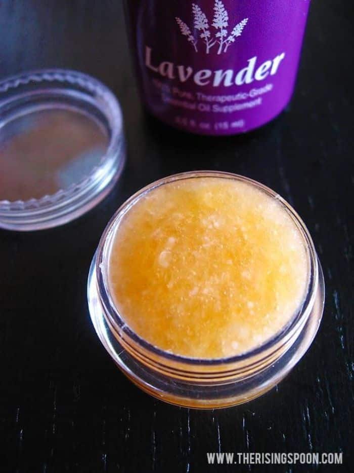 honey lavendar lip scrub