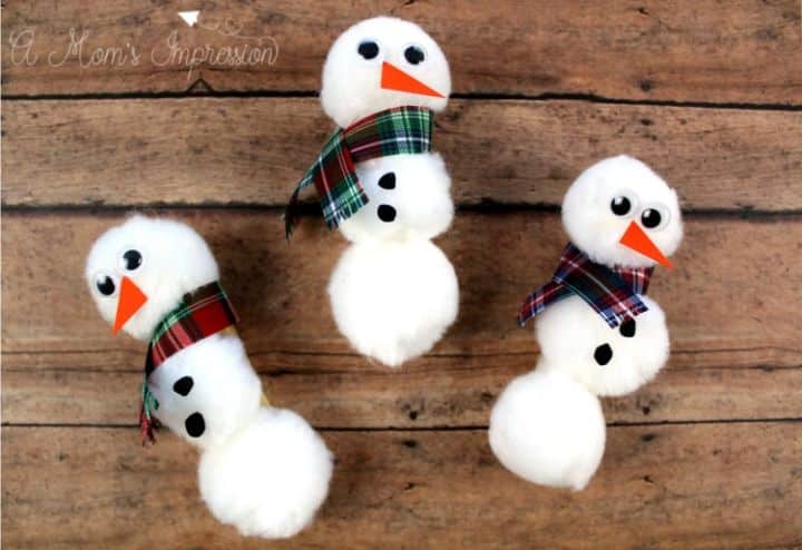 pom pom snowmen