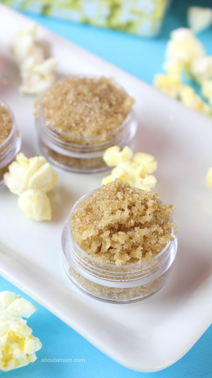 popcorn lip scrub