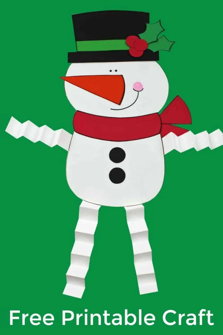 Printable snowman craft for kids – Hodge Podge