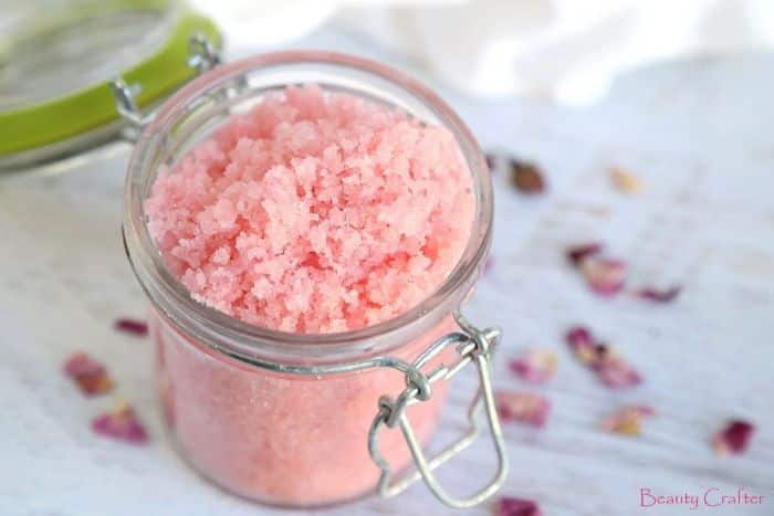 rose sugar scrub