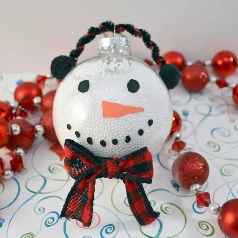 snowman christmas ornament