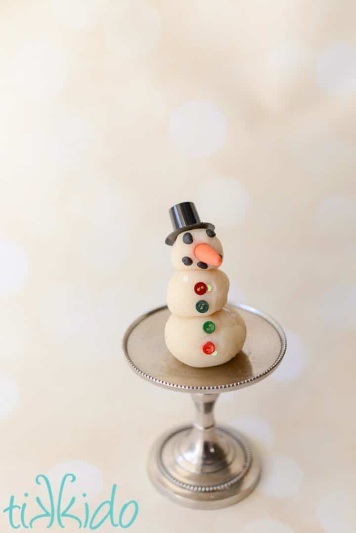 snowman play dough kit