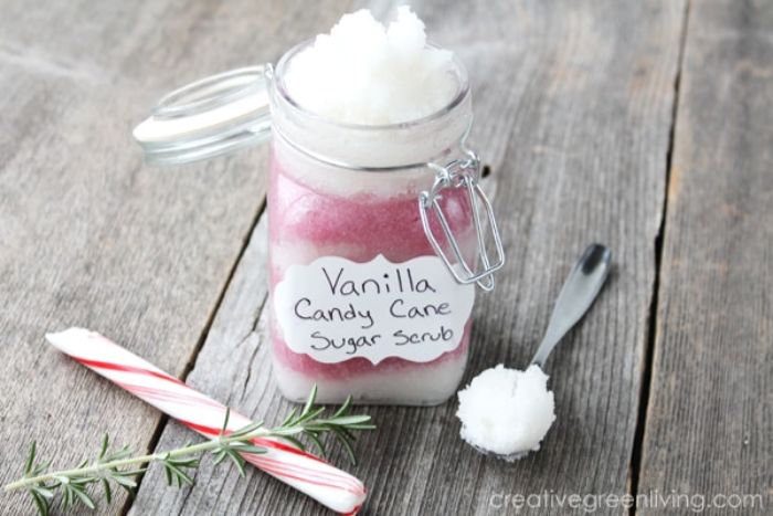 vanilla candy cane sugar scrub