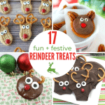 square collage of reindeer treats