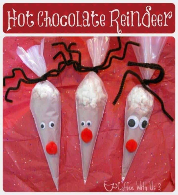 reindeer hot chocolate mix gift