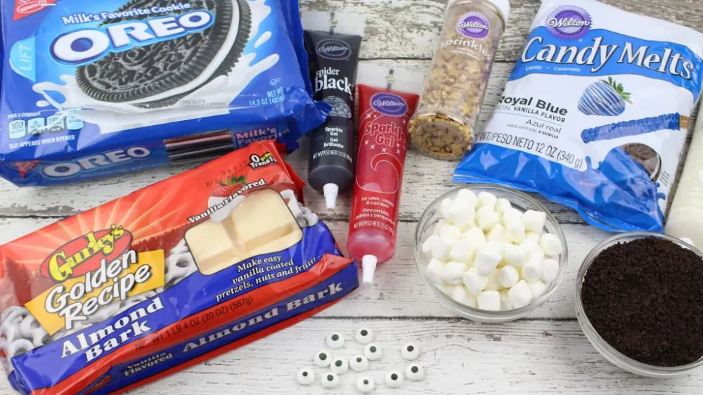 Ingredients and supplies for Presidents Day Oreos