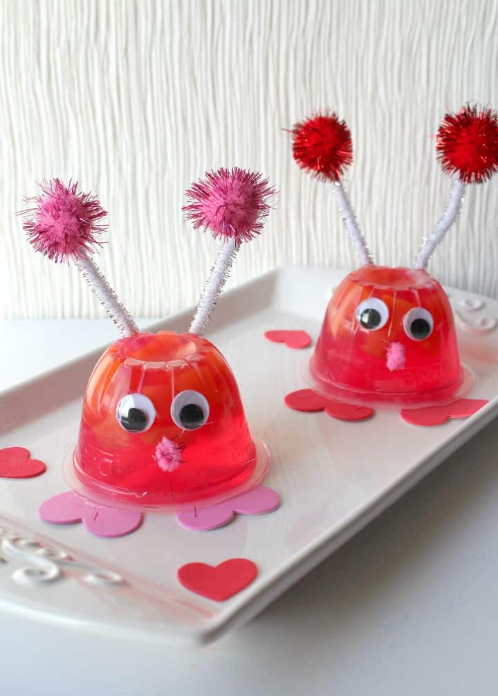 love bug strawberry jello fruit cups