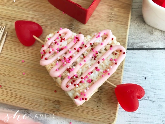 heart rice krispie treats