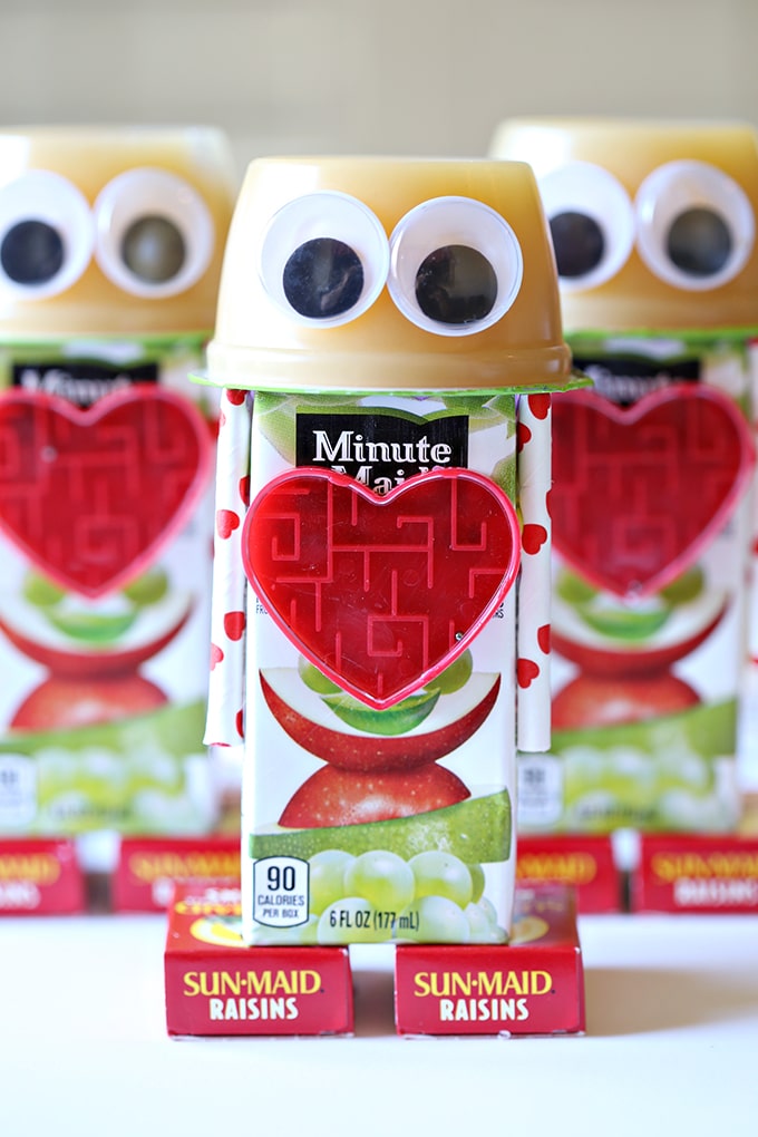 robot snack valentines