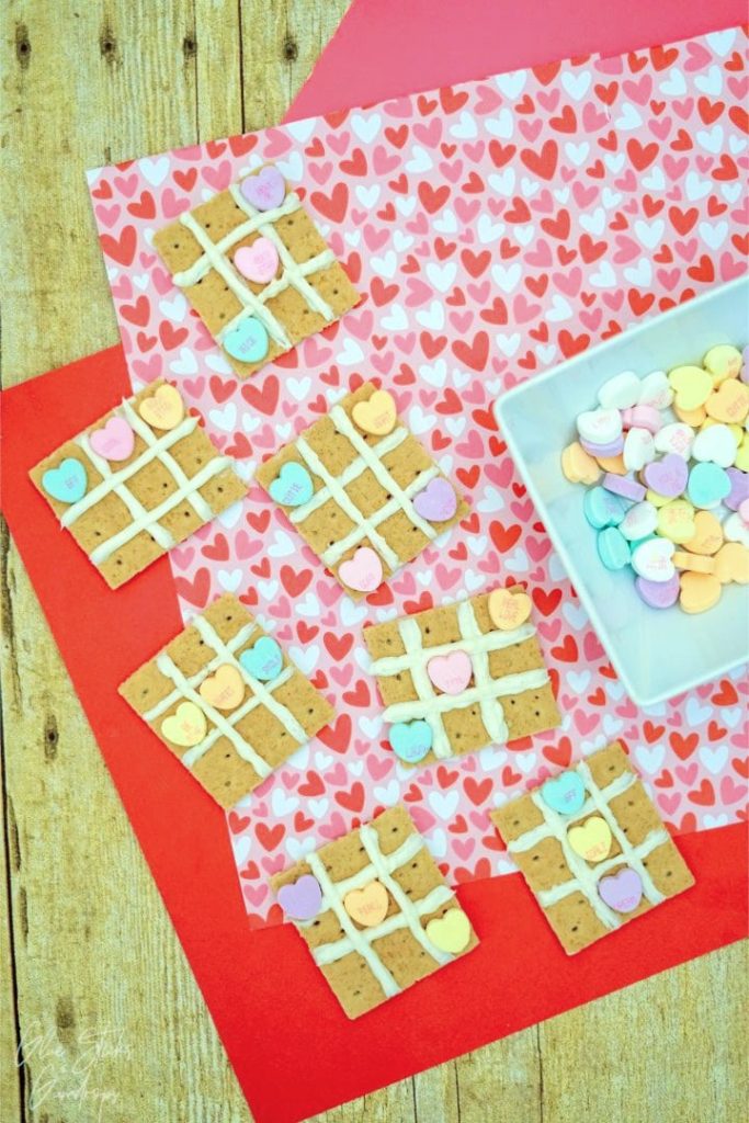 valentines day tic tac toe snack