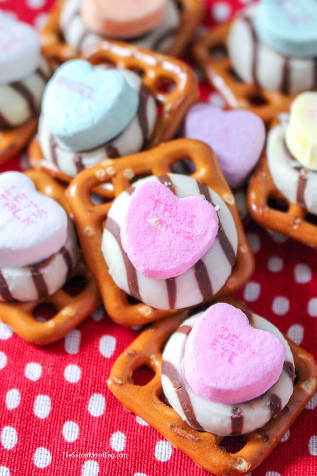 valentine pretzel treats