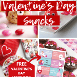 valentines day snacks for kids with printable promo