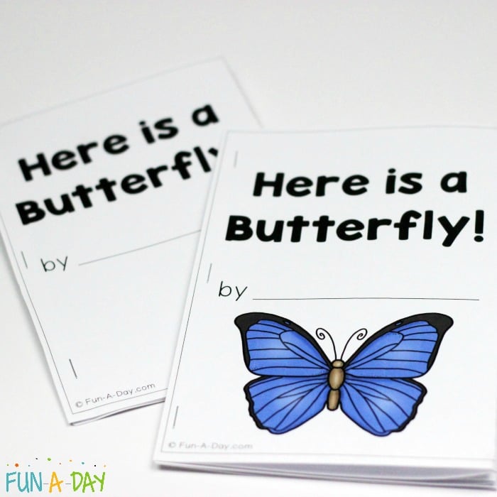 butterfly emergent reader