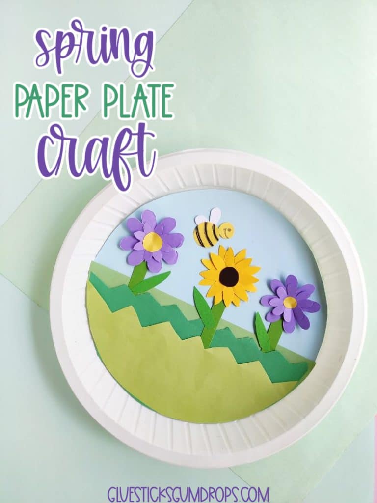 garden paper plate craft for spring