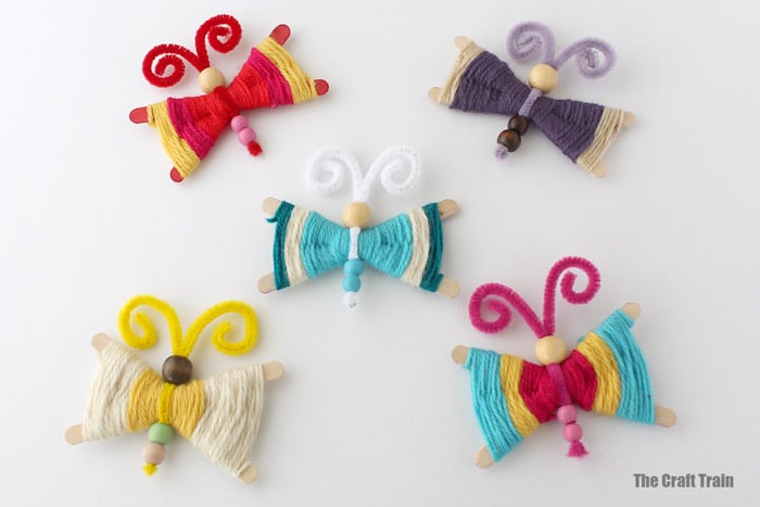yarn butterfly craft