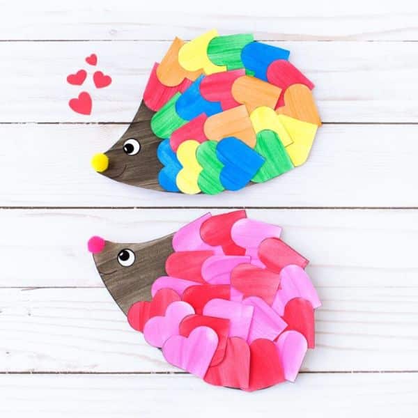 heart hedgehogs by fireflies and mud pies