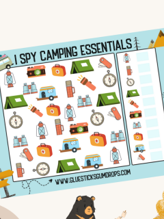 camping iSPY printable for kids
