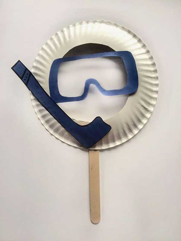 scuba mask paper plate craft for kids