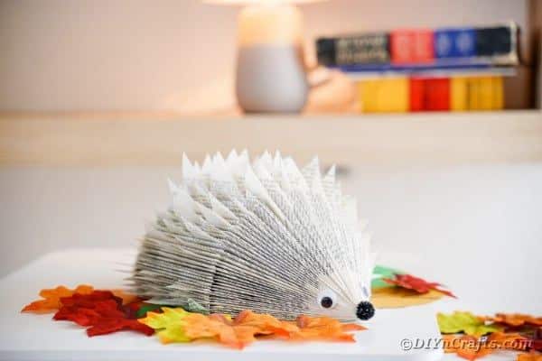 book paper hedgehog by diy n crafts
