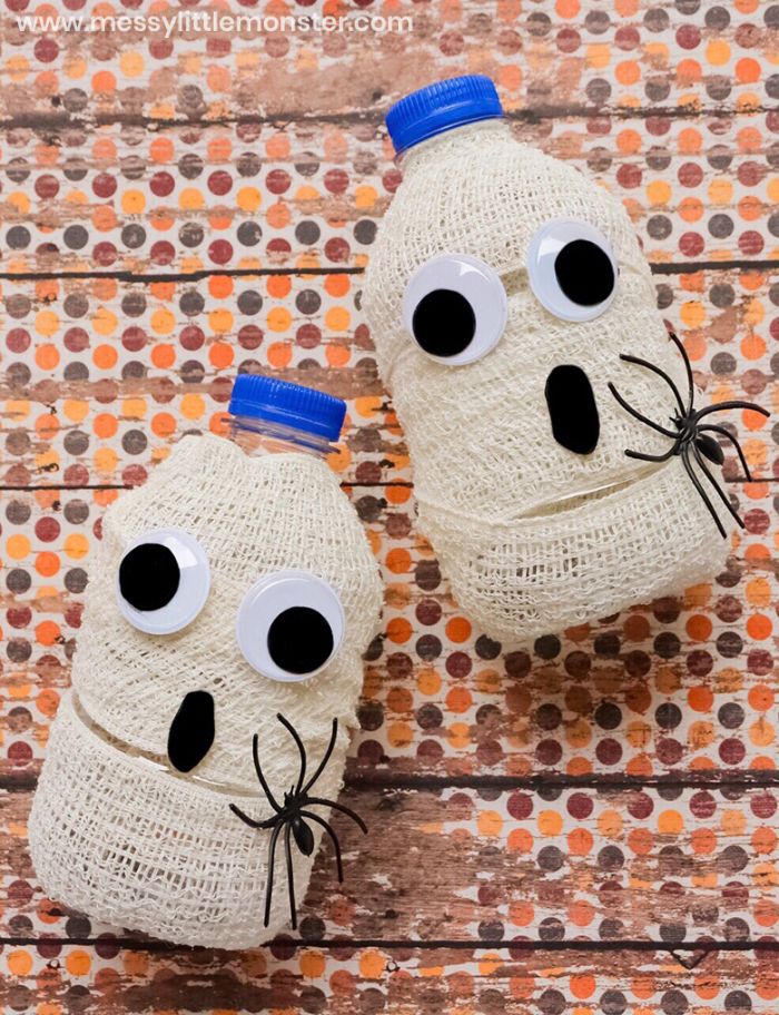 mummy wrapped water bottles