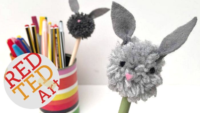 bunny pencil toppers for easter